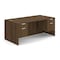 Officesource 29.50'' H, Modern Walnut, 71.00'' W X DBLHDPL101MW - alternate 1